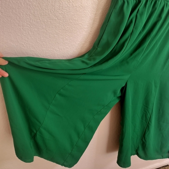 ModCloth Arrive and Thrive Surplice V-Neck Wide-Leg Jumpsuit Green Sz Xl - Picture 5 of 11